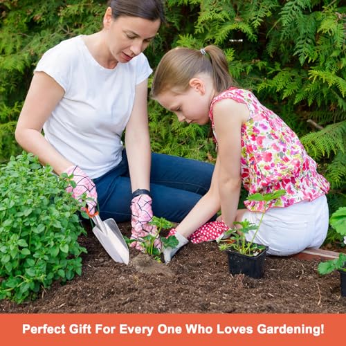 Garden Shovel Garden Hand Trowel, Heavy Duty Hand Shovel with Ergonomic Handle, Small Gardening Tools for Digging, Rust Resistant Gardening Spade Trowel Tools, Orange - style: Trowel-Orange