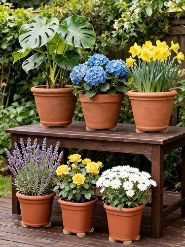30Pcs 2" Dia Invisible Non-Slip Cork Pot Feet for Outdoor Planters Drainage - style: 30 pcs