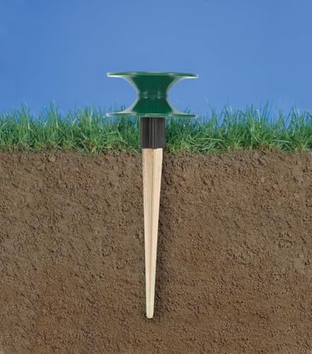 2-Pack Orbit 58189 Heavy Duty Hose Guide Spike with 8" Rust-Free Zinc Metal Stake for Lawn & Garden