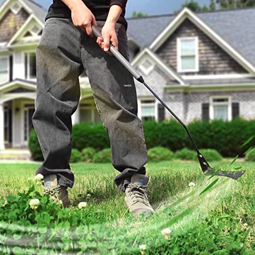 Walensee 39in Serrated Steel Scythe, Grass Whip for Tall Grass & Weeds - size: 39-Inch
