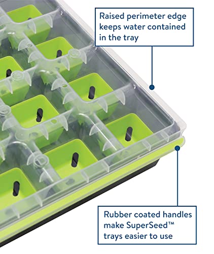 Burpee 92314 Kneeler with Cushion and 16 Cell Seed Starting Tray Bundle