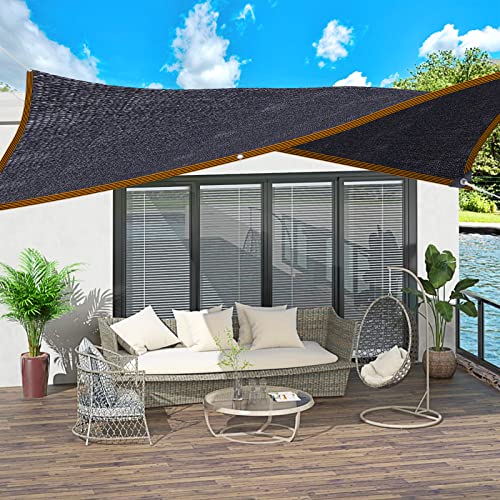 Shade Cloth - for Plants Greenhouse, 70% Sunblock Shade Sails -for Outdoor Garden Pergola Patio Lawn, Sun Protection Neting Cover for Kennel Chicken Coop Easier to Hang Plant Cover - size: 8'x12'