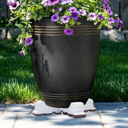 AHANDMAKER 12Pcs Resin Pot Feet for Outdoor Planters Handmade Elevator Plant Feet Frost Proof Lifters for Flower Pots Terracotta Planter Decoration 2.91x1.24x1.46in