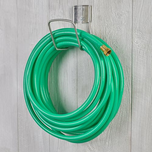 Liberty Garden 681 Hose Hanger, Holds 125-Feet of 5/8-Inch Hose - Stainless Steel - size: 125 Feet (Pack of 1)