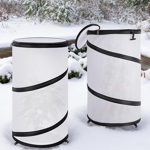 2 Pcs Pop Up Winter Frost Plant Cover, Garden Freeze Protection Tent - color: White-2pcs