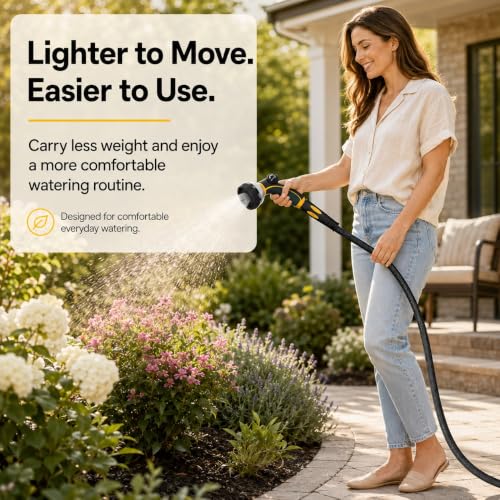 TheFitLife 75 FT Garden Hose, Heavy Duty, No Kinking, Lightweight, Flexible - size: 75ft