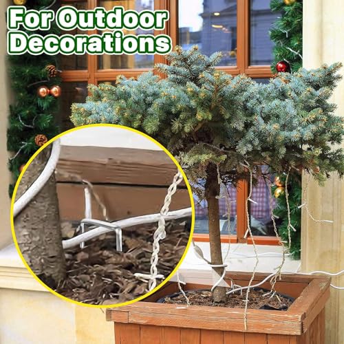 Petgrow 6 Inch Garden Stakes Galvanized Landscape Staples,11 Gauge - size: 50 PACK