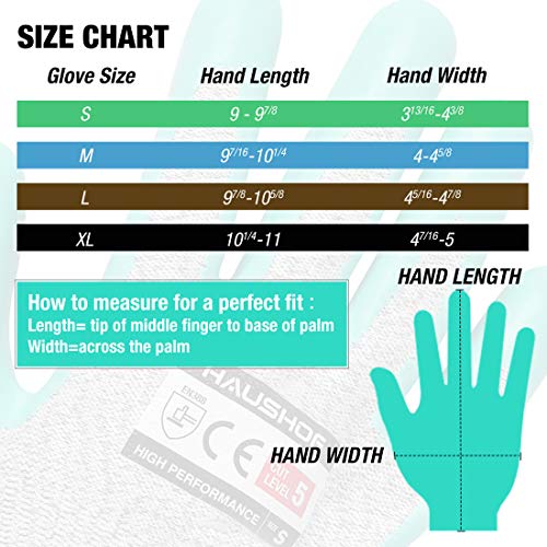 HAUSHOF 3-Pair Large Gardening Work Gloves, Breathable Latex-Coated