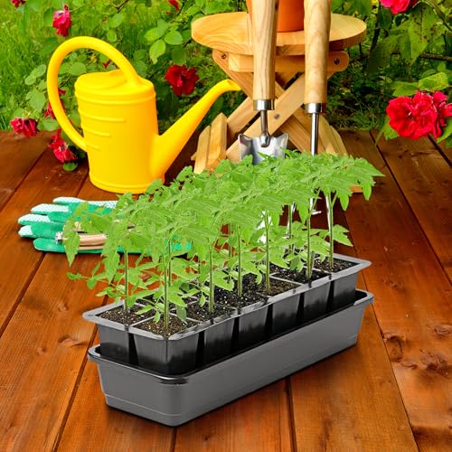 EBaokuup 4 Pcs 12-Cell Replacement Capillary Mats-18.5 x 3.5 Inches Self Watering Seed Starting Mat-Capillary Mats for Indoor Gardening Greenhouse Plant Seed Starting - color: 12cell-4pcs