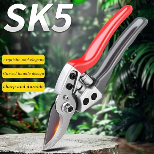 8" Professional Sharp Bypass Pruning Shears (GSS-1003), Tree Trimmers Secateurs,Hand Pruner, Garden Shears,Clippers For The Garden, Bonsai Scissors, Loppers