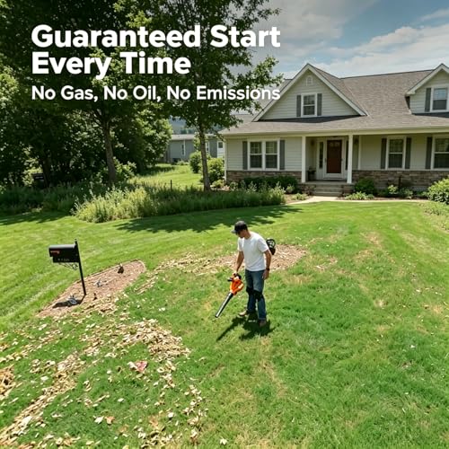 GARCARE 3-in-1 Electric Leaf Blower Leaf Vacuum and Mulcher 500 CFM 200 MPH