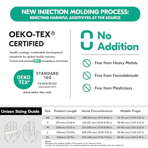 Vgo... Household Cleaning Gloves,Double-layer,Lined Dishwashing Gloves,Long Sleeves for Kitchen,Bathroom Cleaning(TP1117) - color: Yellow, size: Large(Pack of 1)