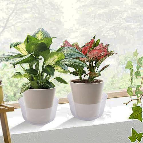18 Pcs Clear Plastic Plant Saucers for Flower Pots(6, 8, 10 Inch)