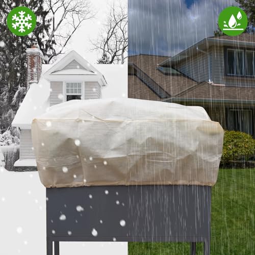 Plant Cover Freeze Protection, 39.3"x17.7"x15.7" Winter Plant Covers, Plant Frost Cover, Tree Plant Freeze Protection Covers, Planter Plant Winter Frost Blanket with Zip Drawstring,2 Pack. - size: 39.3*15.7*17.7(2-PACK)