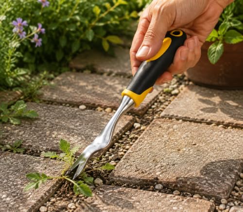 Garden Hand Trowel, Heavy Duty Stainless Steel Shovel for Planting (Root Remover) - color: Root Remover