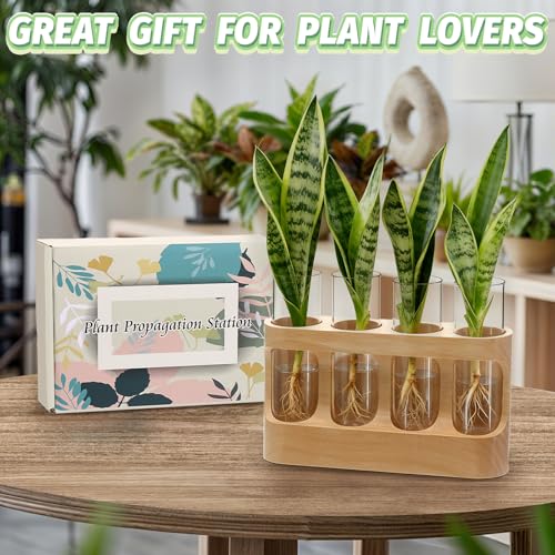 Plant Propagation Station with Wood Stand, 3-Mode 9-Level Adjustable Lights