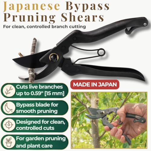 Wablade Japanese Pruning Shears, Bypass Garden Pruner 7.9", Made in Japan - style: Standard Model