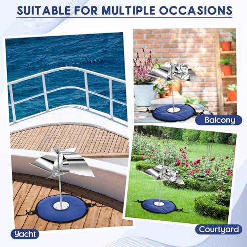 Qualirey Pigeon Spinning Deterrent for Boat Wind Powered, Pinwheel, 1 Pack