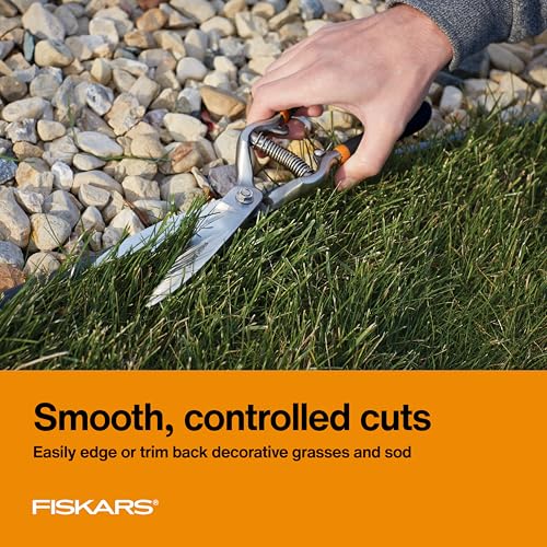 Fiskars 5" Forged Grass Shears, Handheld Grass Clippers for Lawn & Garden - style: Forged