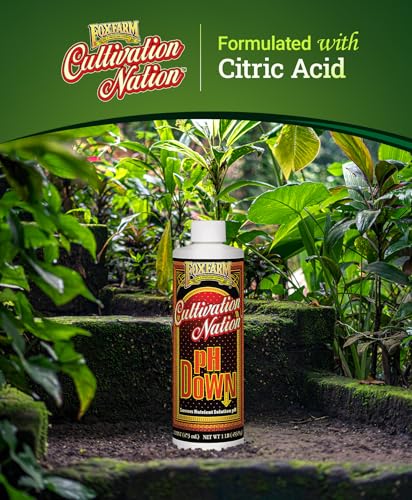 FoxFarm Cultivation Nation pH Down for Plants’ Nutrient Solutions - Formulated with Citric Acid for Adjustment - Ideal for Soil & Hydroponics, Lowers pH Levels of Nutrient Solution - 1 Quart - size: 1 Quart
