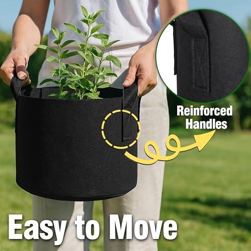 12-Pack 2 Gallon Grow Bags - size: 2 Gallon
