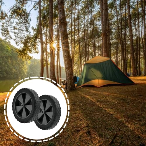 Wagon Cart Wheel, 2 PCS, 12.5cm, Heavy Duty