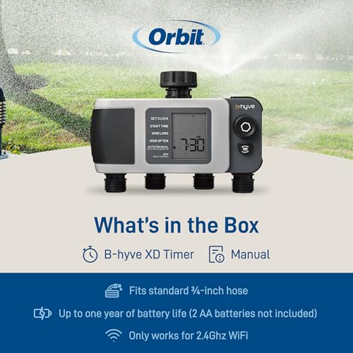 Orbit B-hyve XD 4-Port Smart Hose Watering Timer - 24634 - size: 4-Port, style: Bluetooth