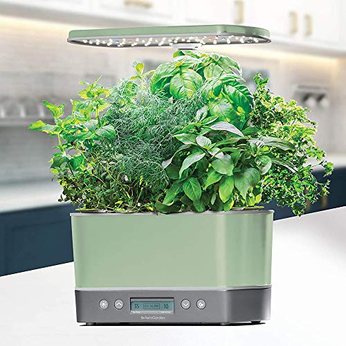 AeroGarden Harvest Elite, Sage Stainless - color: Sage, size: Harvest Elite