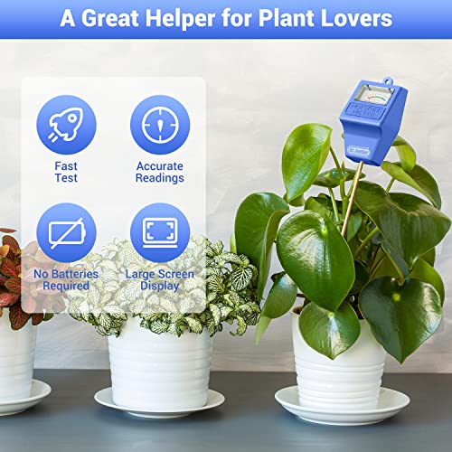 Dr.meter Soil Moisture Meter for Plants, Plant Water Gauge Test Kit - color: Blue