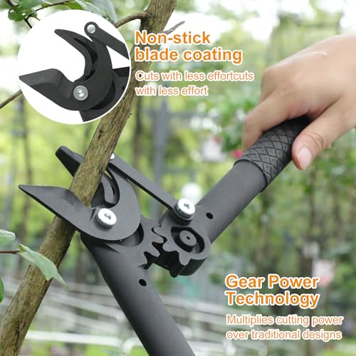 3 Piece Garden Tool Set, Lopper, 360° Grass Shears & Retractable Saw - style: Modern