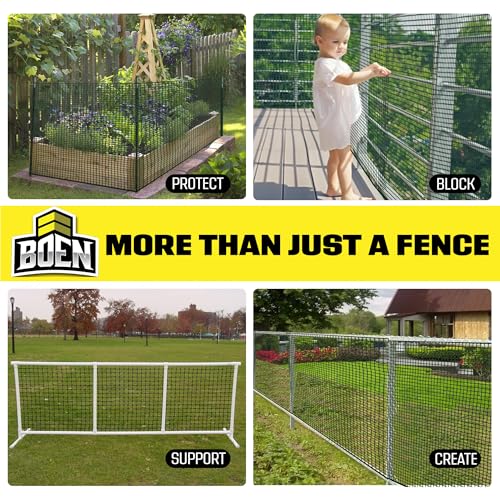 Plastic Garden Fence 4'x75' Green, Mesh Roll for Dog Deer Rabbit Barrier - color: Green, size: 4' x 75'