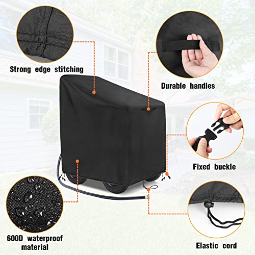 Outdoor Garden Hose Reel Cart Cover Waterproof-30.3x26.3x35in - size: 30.3"L x26.3"Wx 35"H
