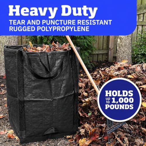 DURASACK Heavy Duty Home and Yard Bags, Black, 3 Pack - color: Black