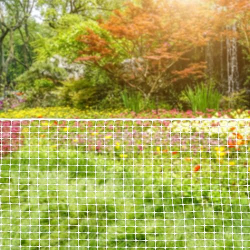 Plastic Fence, Plastic Mesh Fence, Mesh Fencing, White, 4 x 50 Ft Roll - color: White