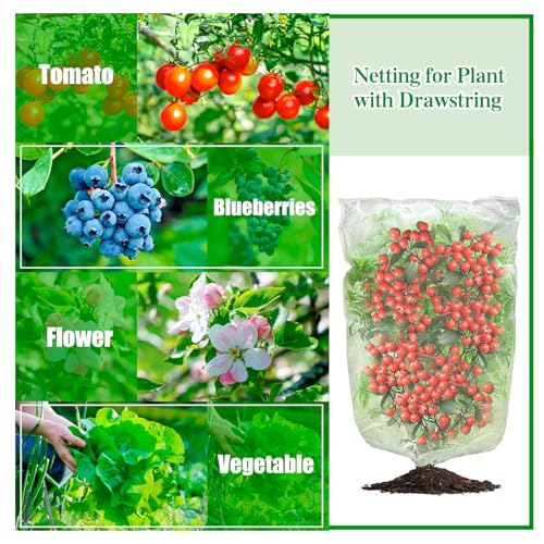 Bird Netting for Garden Protection, 3Pack Garden Netting Pest Barrier - size: 2.4 x 3.5 FT x 3Pcs