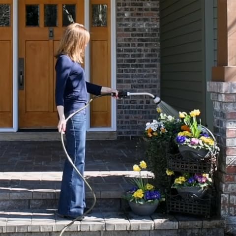 Water Right Polyurethane Garden Hose, 75 Ft, Non-toxic, 1/2” ID, Olive - color: Olive, size: 75-Foot, style: Brass Fittings