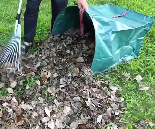 2-Pack 40-Gallon Heavy-Duty Reusable Yard Waste Bags with Gloves - style: 2 PACK leaf bags With Gardening Gloves
