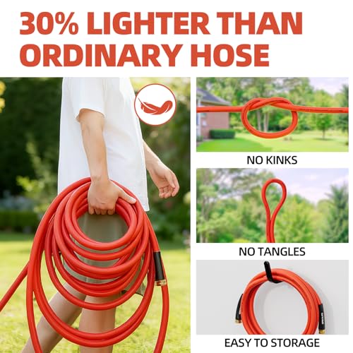 SPECILITE 5/8" x 15FT Female to Female Hot/Cold Leader Garden Water Hose - size: 15FT 5/8" ID Female to Female