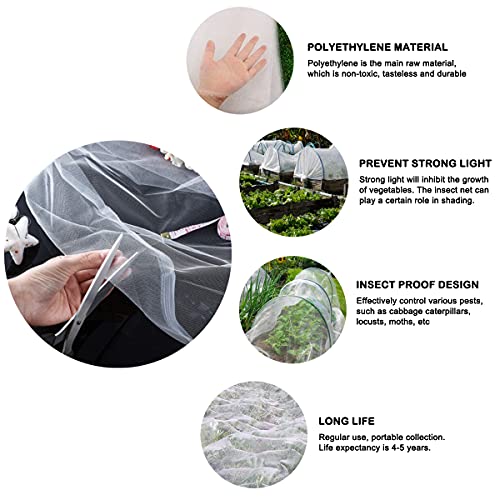 Garden Netting, Barrier Netting Plant Cover for Thicken Mosquito Garden Mesh Net Covers for Protect Plant Vegetable Fruits Flower(10x30 ft) - size: 10x30 ft