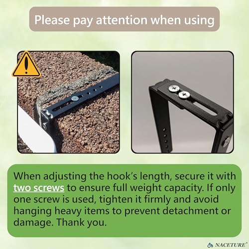 2 Pack Adjustable Window Box Brackets for Railing, Measure Before Ordering - color: Black 2 Pack