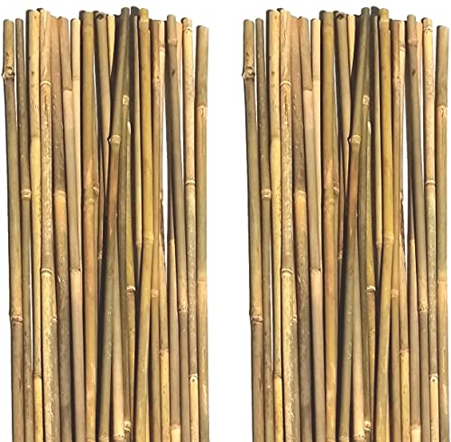 Natural Bamboo Poles, Eco-Friendly Plant Support Garden Stakes 16 Inch Long (50-Count) - size: 16 Inch (50-Count)