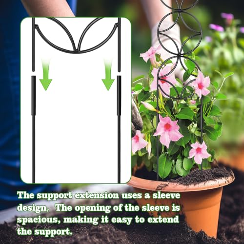 24Inch Plant Trellis for Climbing Plants,Metal Plant Trellis Indoor