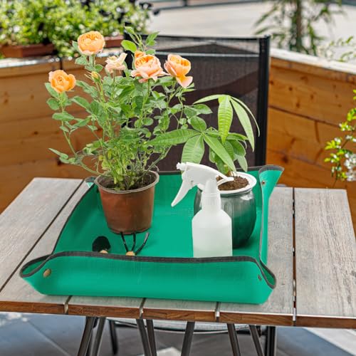 2PCS Repotting Mat, Excellence Indoor Waterproof Plant Transplanting Mat, Professional Gardening Mat Supplies (gardening tools are not included)