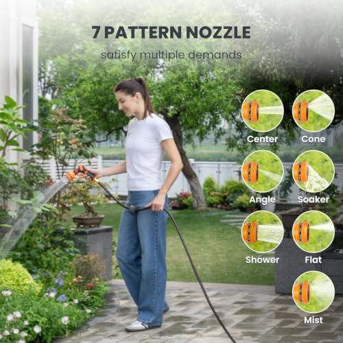 Giraffe Tools Ground-Mounted Retractable Garden Hose Reel,1/2" x 100FT - color: 1/2 Inch, size: 100FT
