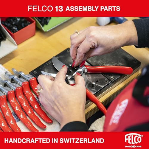 Felco F-13 Pruning Shears – 10.6" Garden Clippers with Dual-Hand Use & 30mm Cut | Hand Pruners for Gardening | Garden Tool Cutter with Bypass & Anvil Blades, Forged Aluminum Handle, Large Hand Fit - size: F13 X-Large Ergo