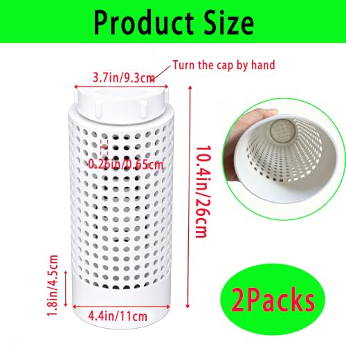 2 Pcs Inground Farm Composter, Underground Worm Farm, , with Holes and lidGarden Mini vermicomposting bin for use in Outdoor Gardening from Kitchen Food Waste, White (10.4x4.4x3.7in)
