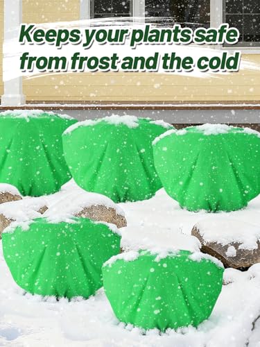 12Pcs 19.6x39.3" 70GSM Thick Plant Covers Freeze Protection for Shrub - size: 19.6in x 39.3in