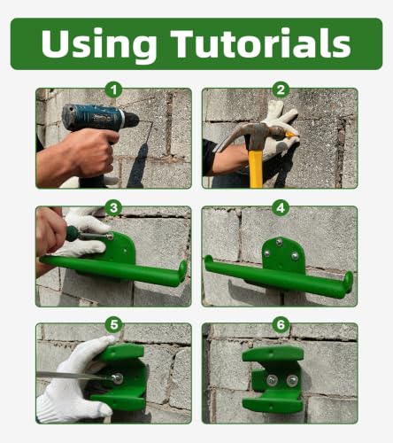 Backpack Blower Rack with Tube Hook,Backpack Blower& Battery Holder for EGO - size: Green 1 Pack
