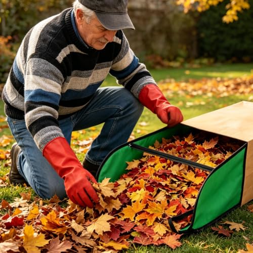 2 Pack Leaf Bag Holder Pop Up Portable Foldable