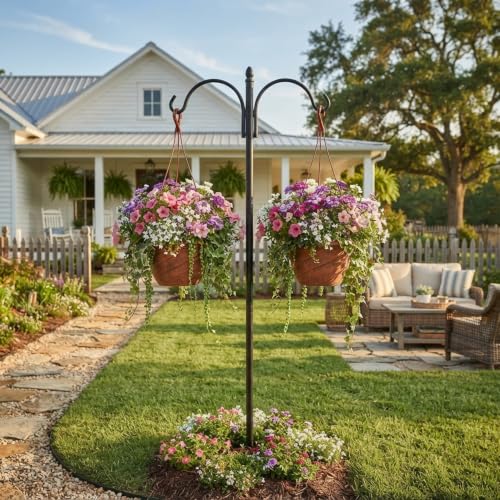 8 Pcs 10 Inch Hanging Planter with Drainage Insert, Terracotta Color - color: Terracotta Color